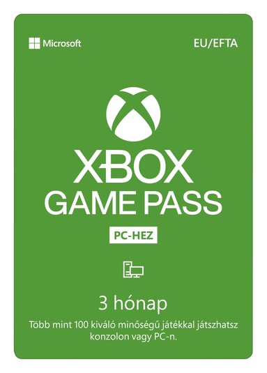 Digitális vásárlás (Xbox) Game Pass for PC 3 hónapos MS Store LETÖLTŐKÓD