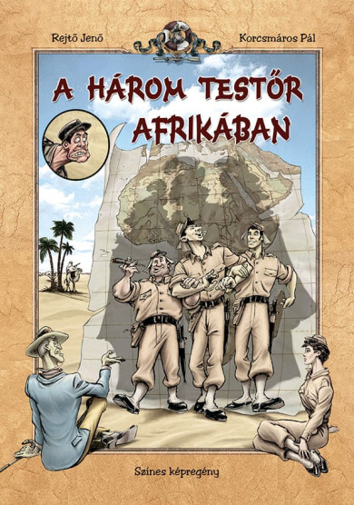 Könyv A három testőr Afrikában (színes képregény) (Rejtő Jenő)