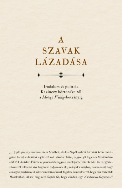 Könyv A szavak lázadása (Horkay Hörcher Ferenc)