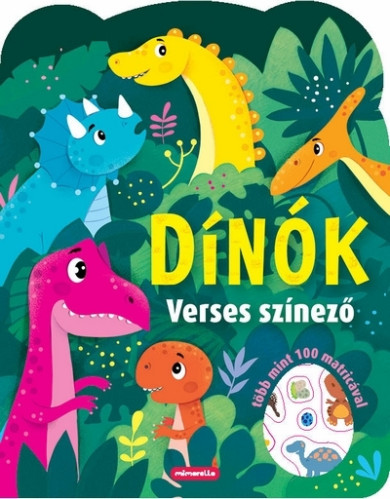 Könyv Dinók - Verses színező