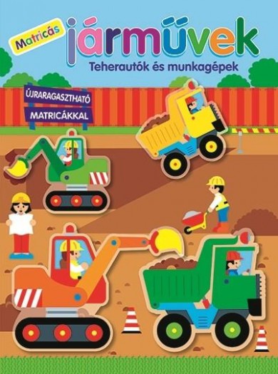 Könyv Matricás járművek - Teherautók és munkagépek