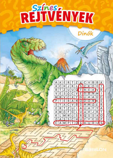 Könyv Színes rejtvények - Dinók