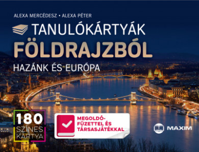Könyv Tanulókártyák földrajzból - Hazánk és Európa - 180 színes kártya (Alex